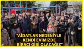 Kayaşehir’de aidat zammı protestosu!